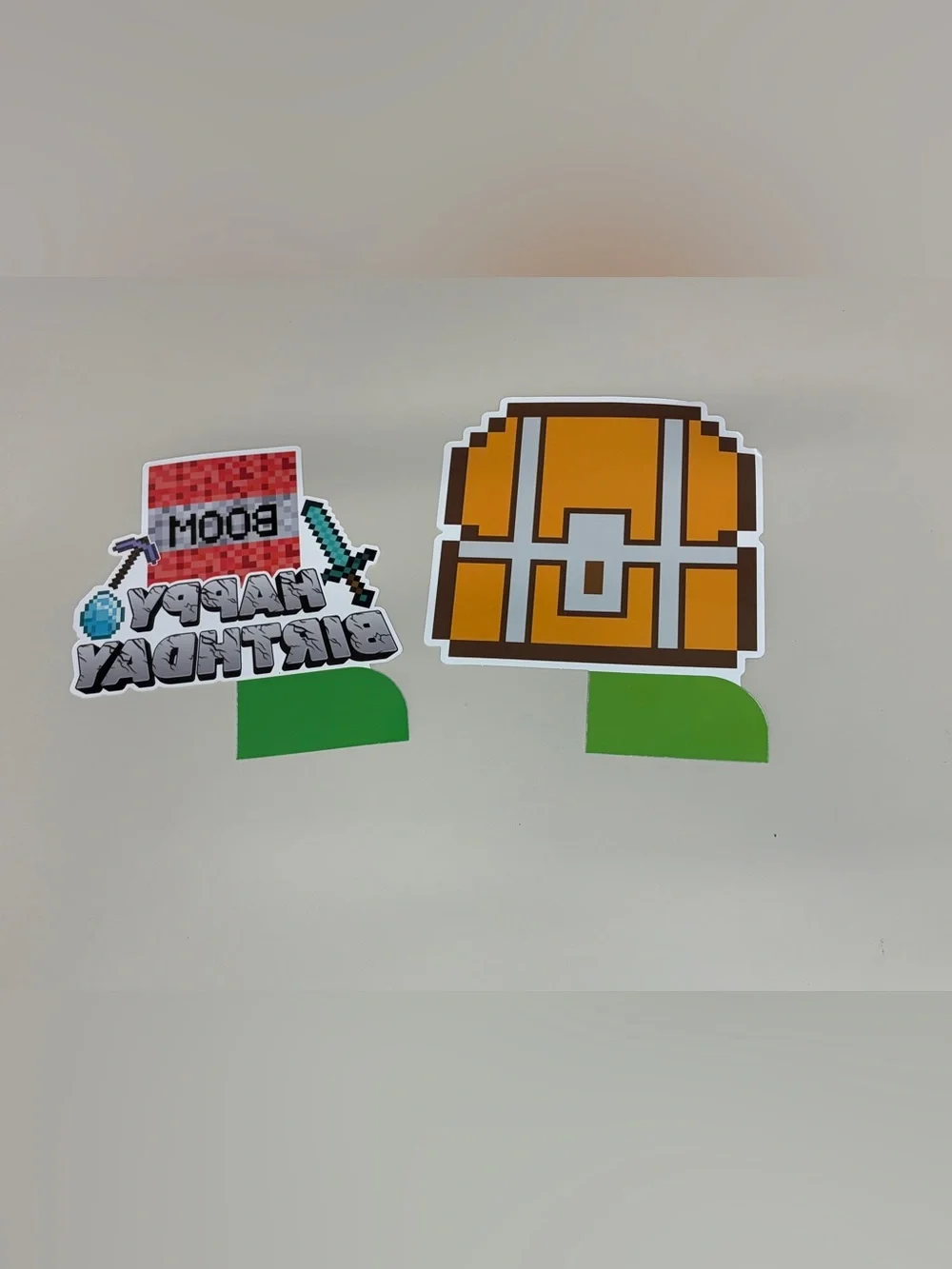 Minecraft Birthday Tabletop Decorations